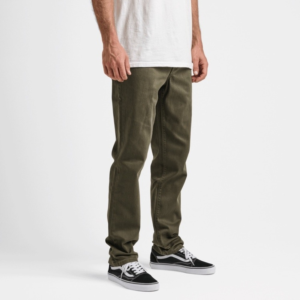 Roark Straight Fit HWY 128 Denim Mens 34x32 Olive Green Stretch Pants RD213